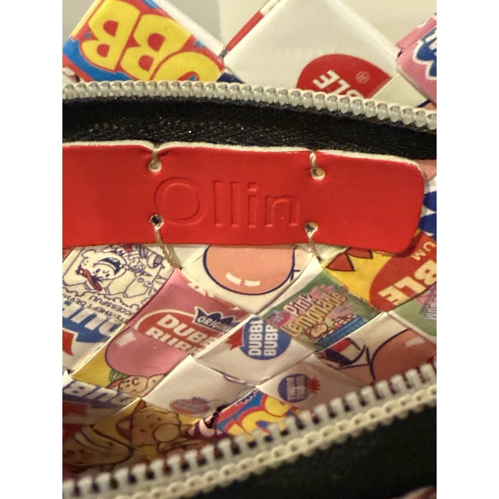 Nahui Ollin Handcrafted Clutch Bag Wallet Dubble Bubble 7x5" - Picture 7 of 7